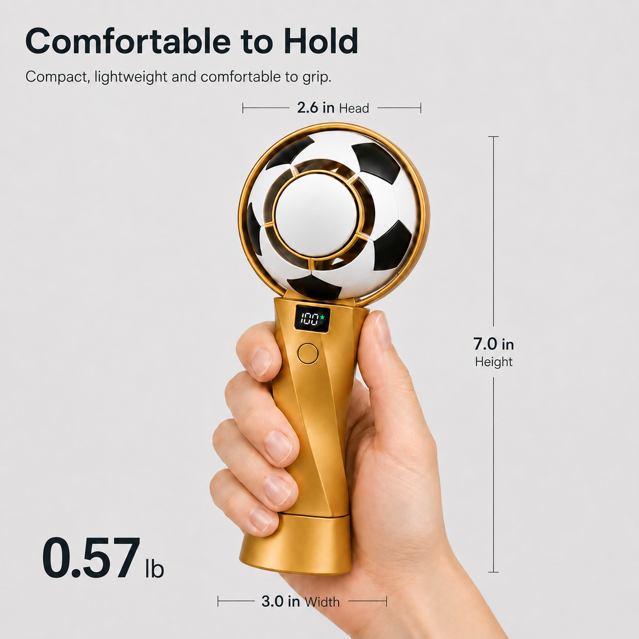 FrostKick™ Mini Handheld Fan With Cooling Pad