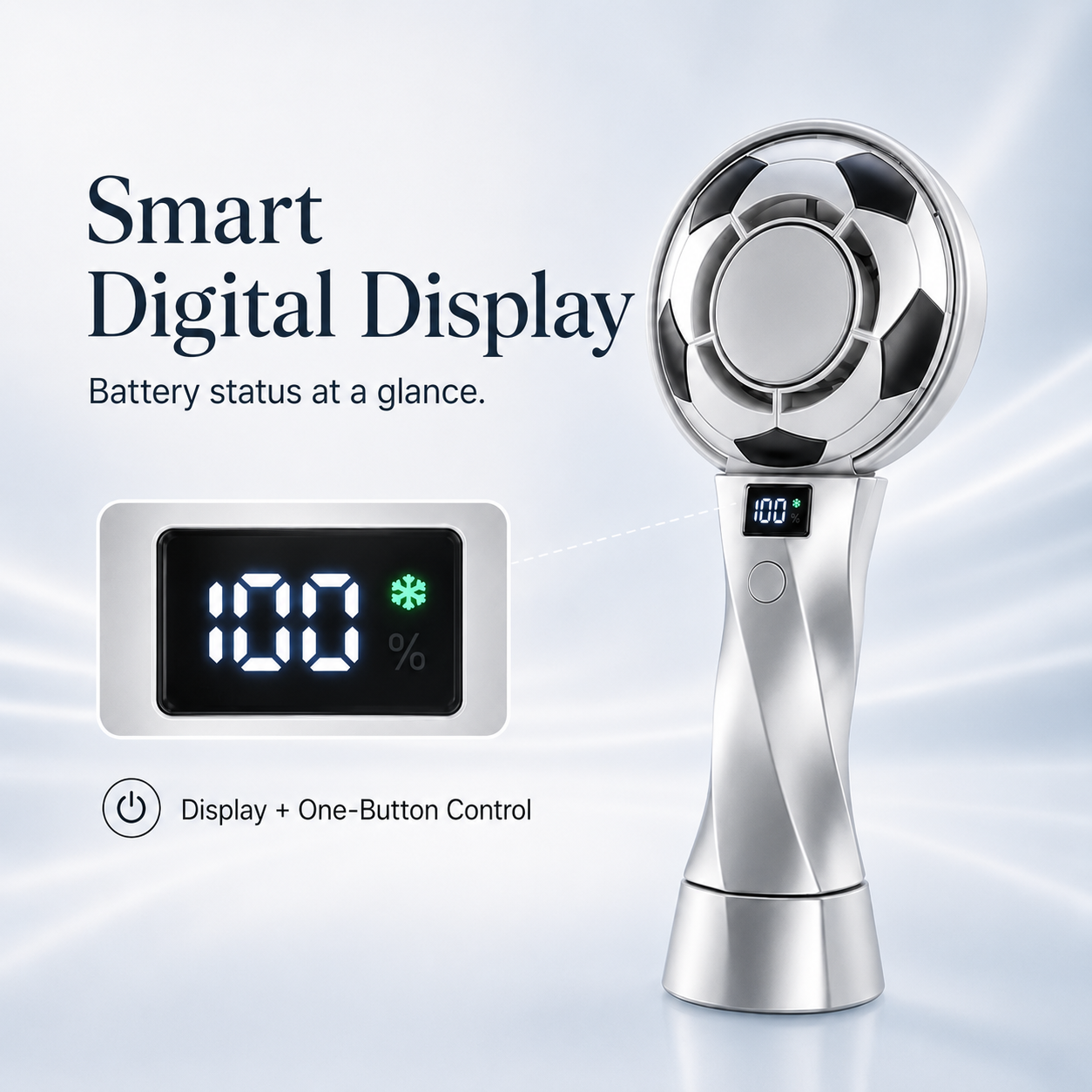 FrostKick™ Mini Handheld Fan With Cooling Pad