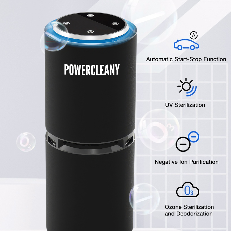 POWERCLEANY™ AIR PURIFIER WITH IONIZER, UV STERILIZER, OZONE GENERATOR